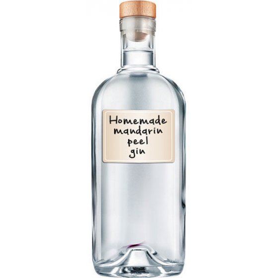 Gin fatto in casa con scorze di mandarino