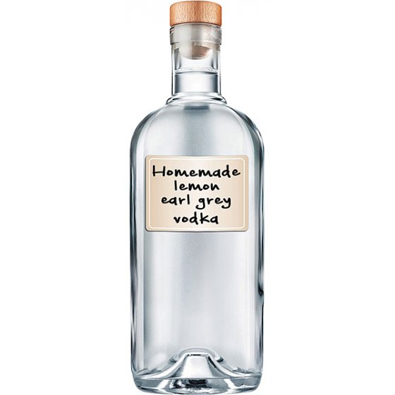 Homemade lemon earl grey vodka