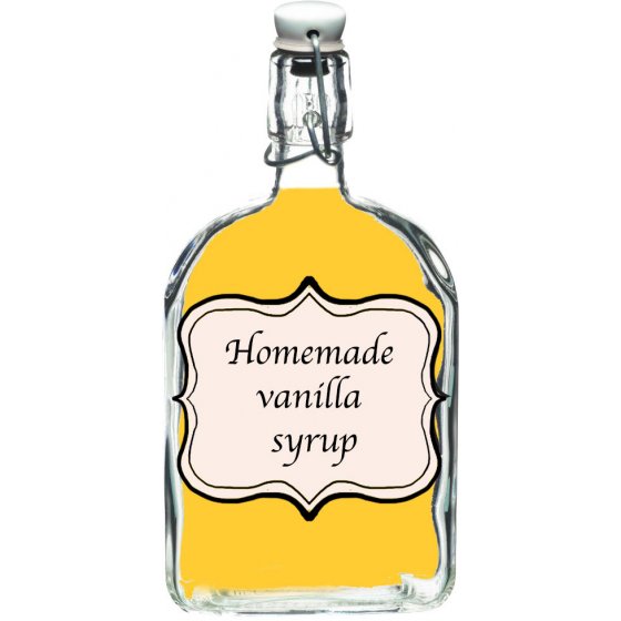 Homemade vanilla syrup