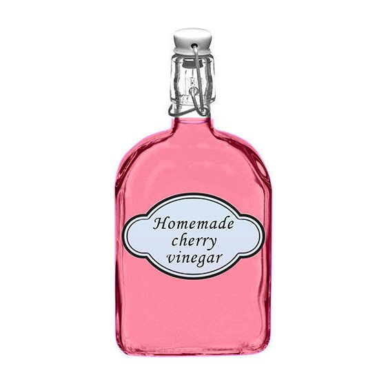 Homemade cherry vinegar