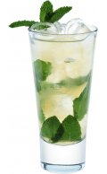 Vodka with mint tea