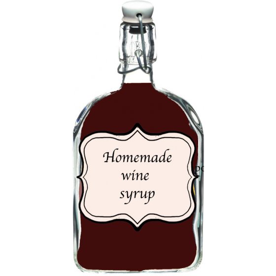 Homemade wine syrup