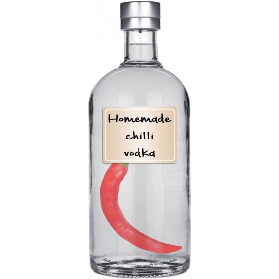 Homemade chili vodka