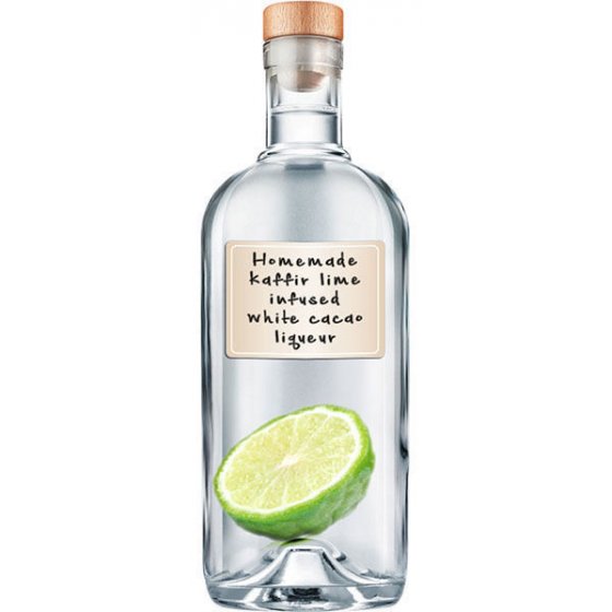 Liqueur de cacao maison infusé au combava